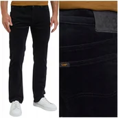 Spodnie męskie - Lee DAREN Olive Night proste zielone spodnie sztruksy niższy stan W36 L34 - miniaturka - grafika 1