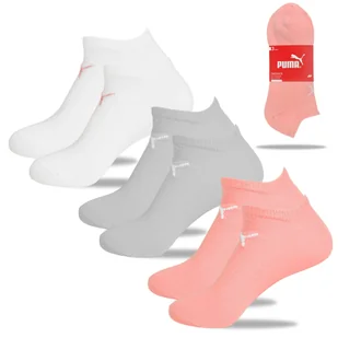 Puma Skarpety Damskie Stopki Sneaker Bawełniane Róż 3 pary Rozmiar 35/38 - Skarpetki damskie Puma Skarpety Damskie Stopki Sneaker Bawełniane Róż 3 pary Rozmiar 35/38 - Skarpetki damskie - miniaturka - grafika 1