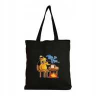 Torby i wózki na zakupy - Eko Torba Bawełniana na ramię Zakupy Shopper Torebka This is Fine Pies Mem - miniaturka - grafika 1