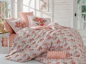Pościel - Hobby Pościel bawełniana Flowers Orange - miniaturka - grafika 1