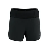 Spodnie sportowe damskie - COMPRESSPORT Spodenki biegowe TRAIL RACING OVERSHORT black - miniaturka - grafika 1