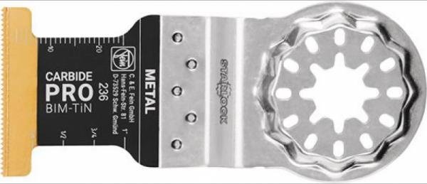 Fein Brzeszczot do cięcia wgłębnego E-Cut Carbide Pro, system mocowania Starlock Fein