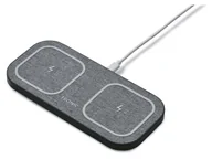Ładowarki do telefonów - TRONIC Podkładka ładująca Qi Dual, metalowa ramka, z zasilaczem 30 W (Biały) - miniaturka - grafika 1