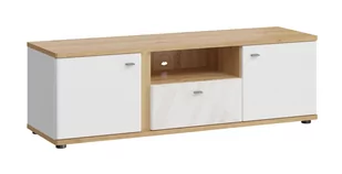 Szafka Rtv Avila Ailf01 2D1S Biała / Dąb Artisan - Inne meble do salonu - miniaturka - grafika 1