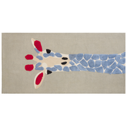 Dywany dla dzieci - Dywan dziecięcy bawełniany motyw żyrafy 80 x 150 cm wielokolorowy SAKUBO - miniaturka - grafika 1