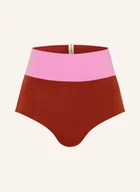 Stroje kąpielowe - Mymarini Dół Od Bikini Z Wysokim Stanem Surfshorts, Model Dwustronny Z Ochroną Uv 50+ pink - miniaturka - grafika 1