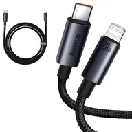 Kable USB - Baseus Kabel 20W PD Type-C na Lightning – Szybkie Ładowanie i Transmisja Danych 480Mbps (1m, Czarny) - miniaturka - grafika 1