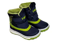 Buty trekkingowe dziecięce - Cleve Buty Śniegowce Rozmiar 25 - Chłopięce Granatowe T-Rex - miniaturka - grafika 1