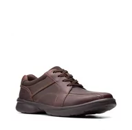 Półbuty męskie - Clarks Bradley Walk [Brown TumbLED Leather] - Rozmiar 46 - miniaturka - grafika 1
