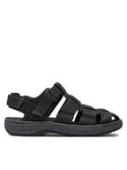 Sandały męskie - Clarks Sandały Saltway Cove 26176899 Czarny - miniaturka - grafika 1