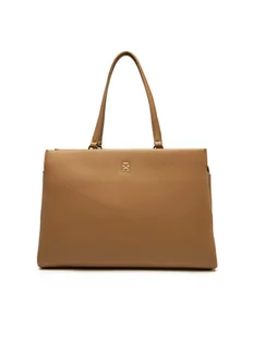 Tommy Hilfiger Torebka Th Legacy Tote AW0AW17197 Brązowy - Torebki damskie - miniaturka - grafika 1