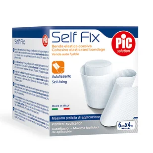 Pic Solution Self Fix, bandaż elastyczny, samoprzylepny, 6 cm x 4 m, 1 sztuka - Apteczki i materiały opatrunkowe - miniaturka - grafika 1