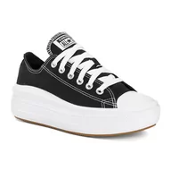 Trampki damskie - Trampki damskie Converse Chuck Taylor All Star Move Canvas Platform Ox black/white/white 40 EU - miniaturka - grafika 1