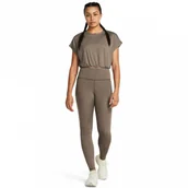 Legginsy - Damskie legginsy treningowe Under Armour Meridian Legging - brązowe - miniaturka - grafika 1