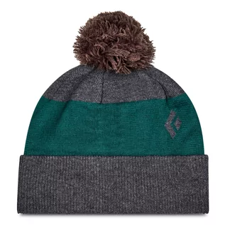 Czapki damskie - Czapka BLACK DIAMOND - Pom Beanie AP721002 9211 Szary Zielony - grafika 1