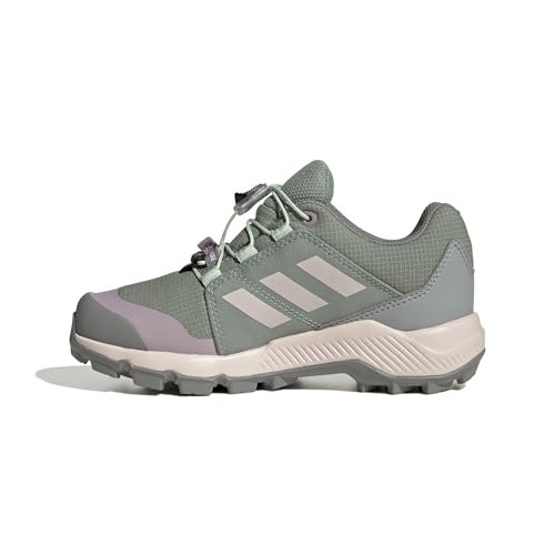 adidas Uniseks - dzieci Terrex GORE-TEX Hiking Shoes Kids, Silver Green/Linen Green/Preloved Fig, 38 EU