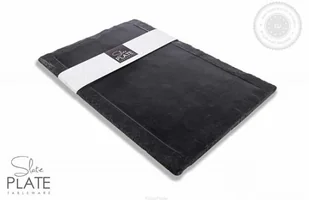 TALERZ Z KAMIENIA ŁUPKOWEGO ŚREDNI 30x20cm SLATE PLATE SMOOTH - Serwisy obiadowe - miniaturka - grafika 1