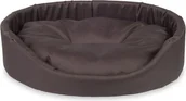 Legowiska dla psów - Ami Play Legowisko owalne Basic XS 40x32x12 cm Brązowy - miniaturka - grafika 1