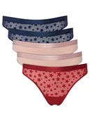 Majtki damskie - Tommy Hilfiger Komplet stringów UW0UW06136 Kolorowy - miniaturka - grafika 1