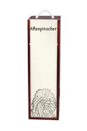 Zestawy upominkowe - Pinczer małpi, Affenpinczer - pudełko na wino z psem, pudełko na alkohol z grafiką, personalizowane pudełko na prezent marki Art-Dog - miniaturka - grafika 1