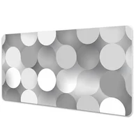 Podkładki na biurko - Podkładka mata ochrona biurka Płaskie koła 90x45cm - miniaturka - grafika 1