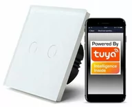 Wyłączniki światła i elektryczne - Bezprzewodowy włącznik światła WiFi Tuya podwójny - miniaturka - grafika 1