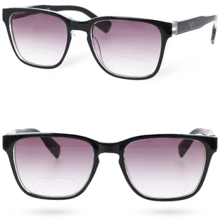 Okulary korekcyjne progresywne PLUSY GRADAL VISION BLACK +2 - Okulary korekcyjne, oprawki, szkła - miniaturka - grafika 1