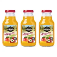 Soki i napoje niegazowane - Sady Wincenta Sok 100% jabłkowy z mango naturalnie mętny tłoczony NFC Zestaw 3 x 330 ml - miniaturka - grafika 1