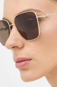 Okulary przeciwsłoneczne - Jimmy Choo okulary przeciwsłoneczne damskie kolor brązowy 0JC4005HB - miniaturka - grafika 1