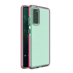 Spring Case pokrowiec żelowe etui z kolorową ramką do Samsung Galaxy A72 4G ciemnoróżowy - Etui i futerały do telefonów - miniaturka - grafika 1