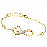 Bransoletki - Bransoletka Złota Bransoletka Nieskończoność Serce Bransoletka Trusky - miniaturka - grafika 1