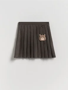 Reserved - Plisowana spódnica z zawieszką - ciemnoszary - Sukienki i spódniczki dla dziewczynek - miniaturka - grafika 1
