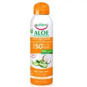 Balsamy i kremy do opalania - EQUILIBRA ALOE MLECZKO DO OPALANIA W SPRAYU SPF50 150ML - miniaturka - grafika 1