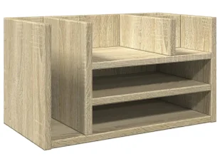 Stojąca półka na biurko w stylu skandynawskim dąb sonoma W5-T05 - Półki do salonu - miniaturka - grafika 1