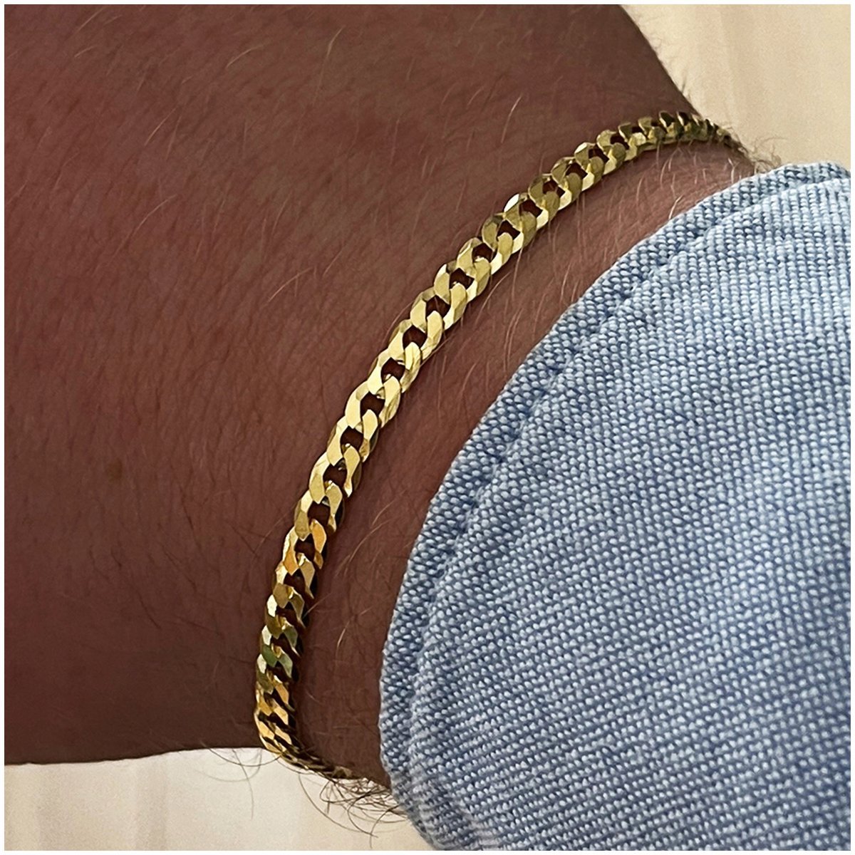 Złota Bransoletka Męska Splot Pancerka 925/585 Srebrna Na Prezent + Gratisy