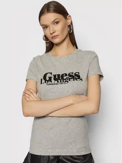 Koszulki i topy damskie - Guess T-Shirt W2RI00 J1311 Szary Regular Fit - grafika 1