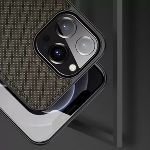 Dux Ducis Fino etui pokrowiec pokryty nylonowym materiałem iPhone 13 Pro zielony - Etui i futerały do telefonów - miniaturka - grafika 4