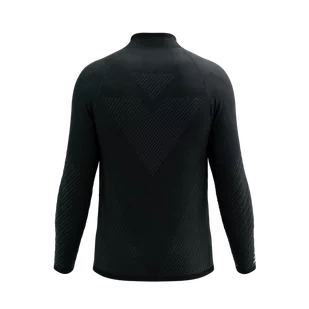 COMPRESSPORT Bluza biegowa męska SEAMLESS ZIP SWEATSHIRT black melange - Bluzy sportowe męskie - miniaturka - grafika 2