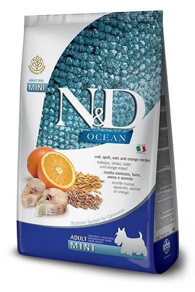Farmina Ocean Adult Mini Codfish&Spelt&Orange 7 kg