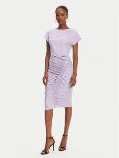 Patrizia Pepe Sukienka codzienna 2A2871/J294-M531 Fioletowy Regular Fit - Sukienki - miniaturka - grafika 1