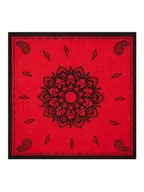 Apaszki i szaliki damskie - Perfect Cashmere Kaszmirowa chusta "Lulea" w kolorze czerwonym - 90 x 90 cm - miniaturka - grafika 1