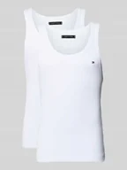 Koszulki męskie - Top o kroju slim fit z mieszanki bawełny w zestawie 2 szt. - miniaturka - grafika 1