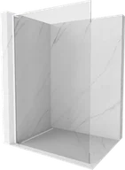 Ścianki i drzwi prysznicowe - Mexen Kioto L ścianka prysznicowa Walk-in 75 x 200 cm, transparent, biała - 800-075-103-20-00 - miniaturka - grafika 1