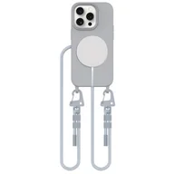 Etui i futerały do telefonów - Etui TECH-PROTECT MagNecklace MagSafe do Apple iPhone 15 Pro Szary - miniaturka - grafika 1