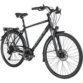 Rowery - Rower trekkingowy INDIANA X-Road 5.0 M19 28 cali męski Czarny - miniaturka - grafika 1