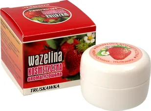 Kosmed Kosmed Wazelina kosmetyczna aromatyzowana - Truskawka 15ml - Balsamy do ust - miniaturka - grafika 1