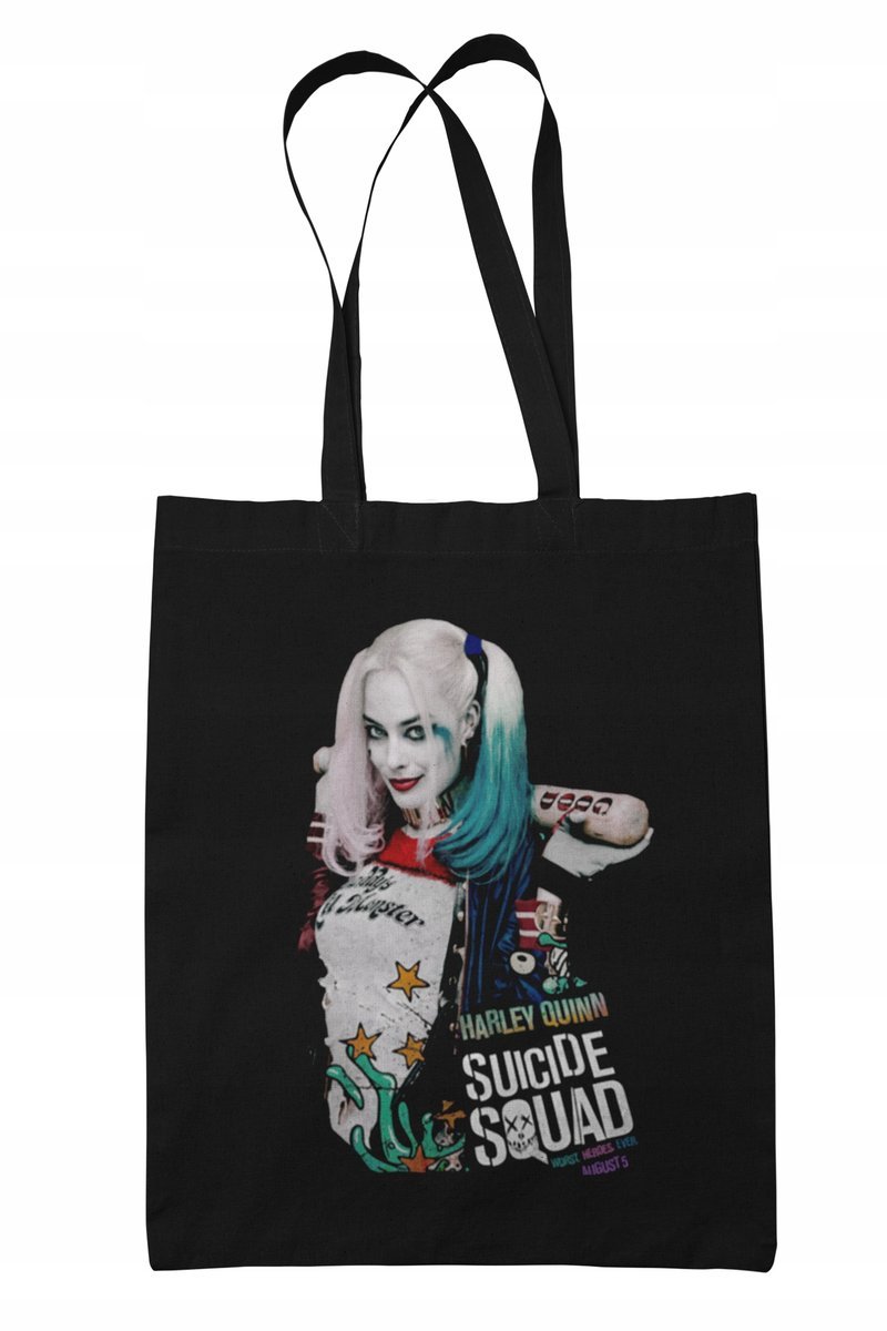 Torba Shopper-materiał-na ramie-Harley Quinn-joker