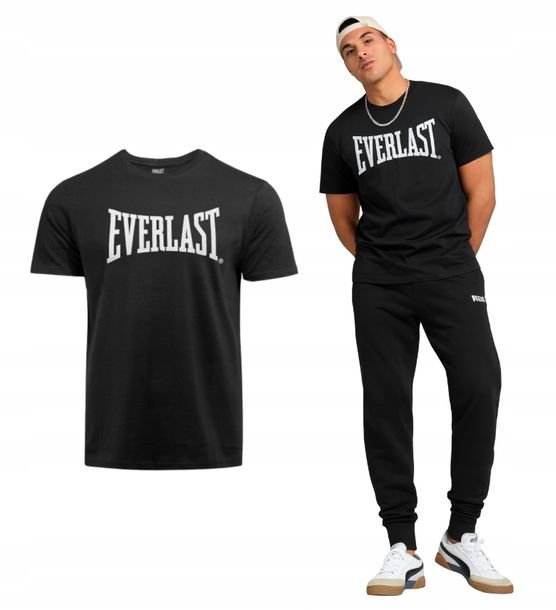 T-shirt koszulka męska EVERLAST bawełna r. L czarna