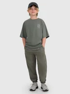 Spodnie i spodenki dla chłopców - 4F Spodnie dresowe joggery chłopięce - szare 122 (6-7 lat) - miniaturka - grafika 1