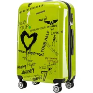 Walizki - Walizka duża M/L Wings x Paprocki Brzozowski GOLDCREST - 26" GREEN - miniaturka - grafika 1